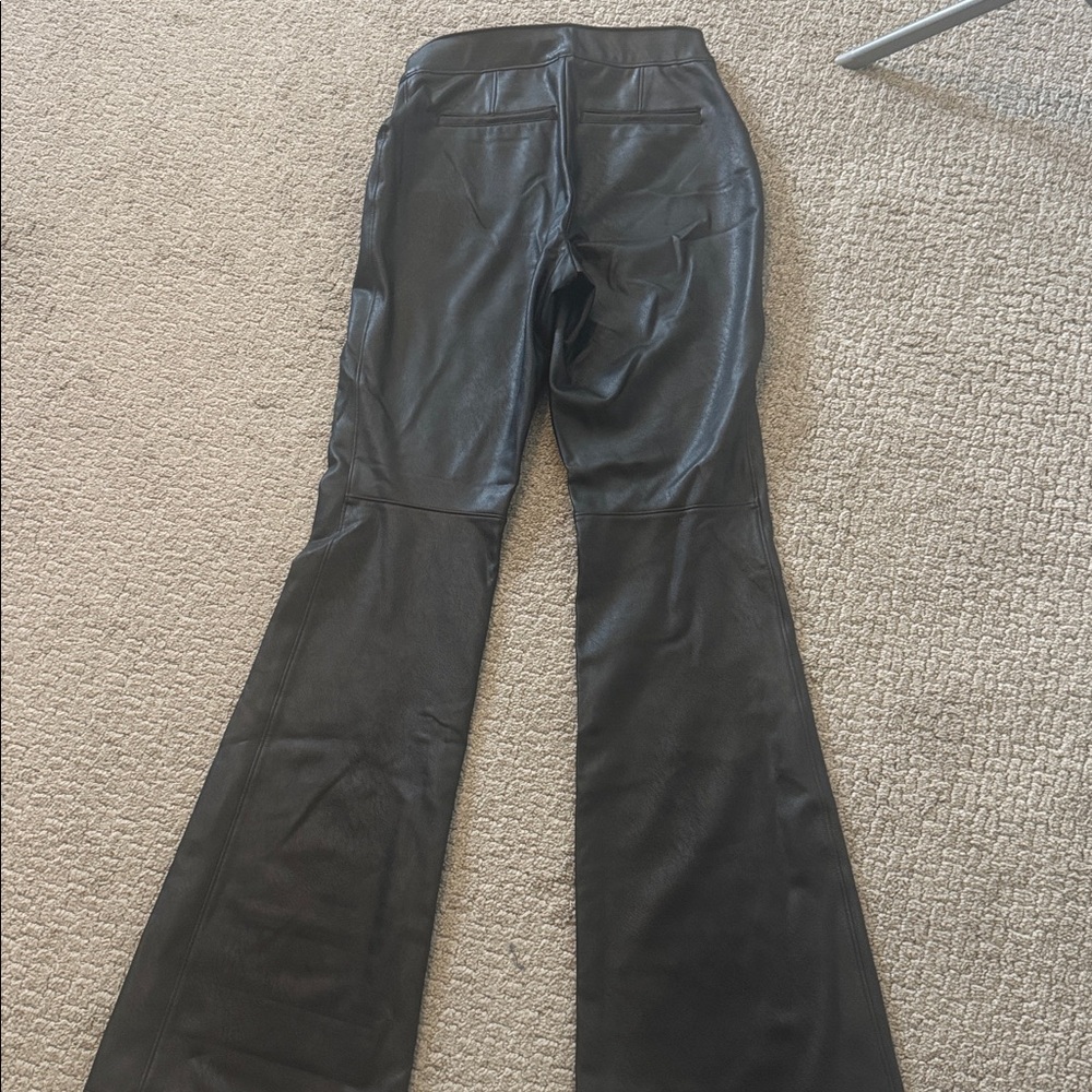 Spanx faux leather bootcut black pull on pants small - Picture 5 of 9